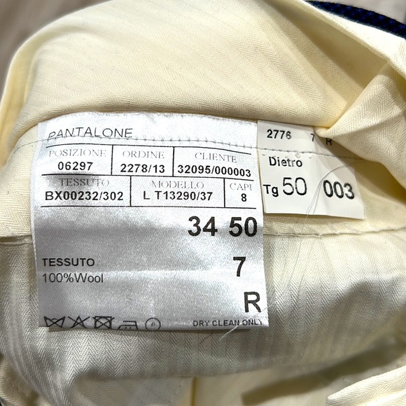 CANALI Classic Fit Two Button Stretch Suit, Blue, Size 40R (US) / 50R (EU) - Picture 8 of 11